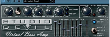 Virtual Bass Amp Audio Plug-in